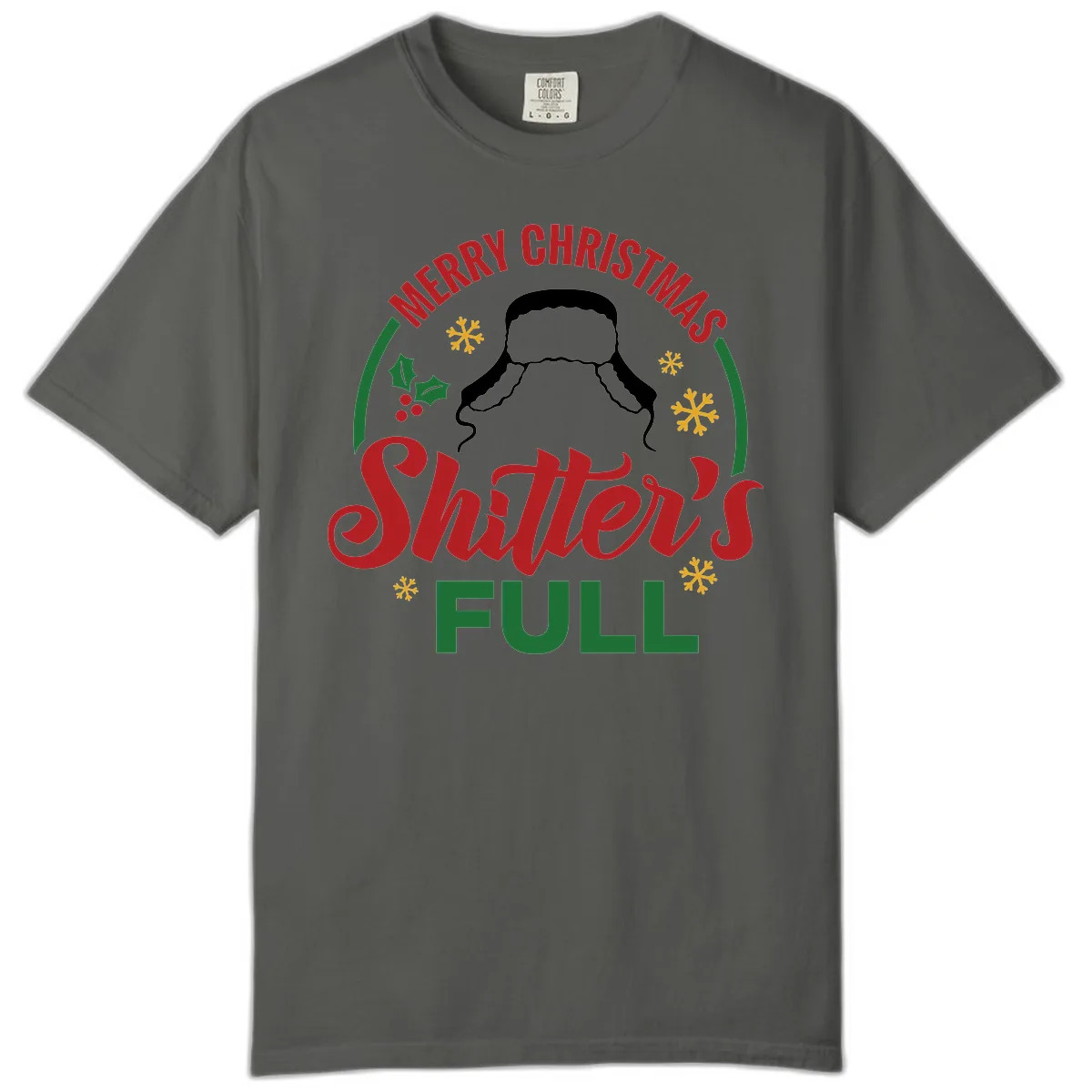 Christmas Shitter's Full Graphic Comfort Color in Pepper